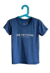 I am the Future/ Have a nice day Blue Kids t-shirt by Chaser Brand Boys Tee - Picture 1 of 4