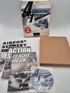 COFFRET 4 EN 1 SIMULATEURS (PC) ★ ADD-ONS FLIGHT SIMULATOR FS 2000 ★ COMPLET ✅ - Photo 1/9