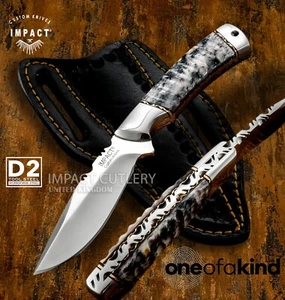 Impact Cutlery Rare Custom Drop Point Full Tang Bushcraft Skinning Knife | D2 - Picture 1 of 13