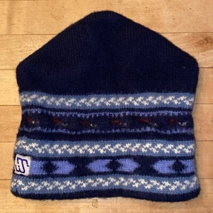 De Colección Murray Merkley Gorro Toque Lana Tejido Esquí Sombrero Azul Nórdico Hecho en Canadá - Imagen 1 de 18