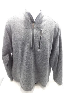 Woolrich Sweater Mens Size XXL Charcoal Gray Long Sleeve Pullover 1/4 Zip - Picture 1 of 8