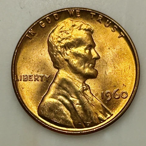 1960 Lincoln Penny. Please Read Description. Your Actual Coin In Photo Cover