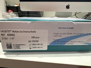 Vacuette Multiple Use Drawing Needle, Greiner Bio-One - 100PCS 21 G - Picture 1 of 3