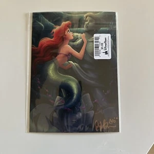 Disney WonderGround Little Mermaid It Even Has Eyes SIGNEDPostcard Dylan Bonner - Picture 1 of 4