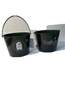 2 Spooky Light Up Halloween Buckets New - Picture 1 of 6