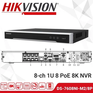 Hikvision 8K 8CH PoE 2SATA NVR Netzwerk Video Recorder 128Mbps DS-7608NI-M2/8P - Picture 1 of 14