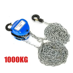 4M 1000KG / 1T cable de botella de cadena cable de cadena cable de botella funda elevadora cable grúa de mano - Imagen 1 de 7