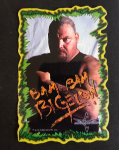1999 WCW Bam Bam Bigelow Wrestling Vending Machine Sticker