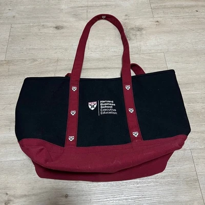 Bolso de Mano Harvard Business School Executive Education Boston Negro Lona Boston Foto 1 de 4