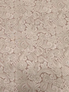 Cotton Quilting Fabric Tan Brown Paisley David Textiles 3 Yards x 44”  - Picture 1 of 10