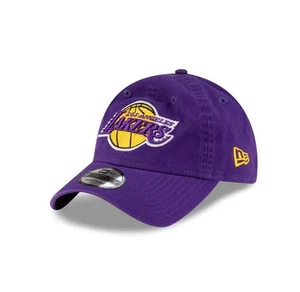 Los Angeles Lakers New Era Curved Brim 9TWENTY NBA Purple Adjustable strapback - Picture 1 of 9
