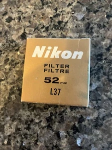 Nikon Filter 52 mm A12 Made In Japan New In Box - Picture 1 of 2