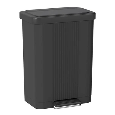 Step-On Trash Can with Lid 13 Gallon 50 Liter Capacity for Kitchen Garbage Can - Image 1 of 4