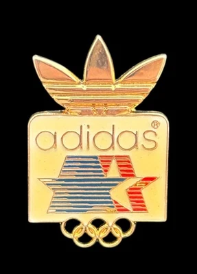 1984 Los Angeles Olympics Lapel Pin - Vintage Adidas - NOC - Olympic Committee - Image 1 of 2