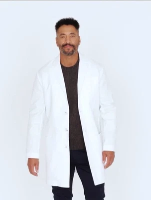 Men's H. W. Cushing Slim Stretch Lab Coat 38 White - Image 1 of 4