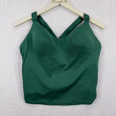 Victoria's Secret Sport Green Ruched Crisscross Strap Sports Bra Tank Top XL - Image 1 of 4