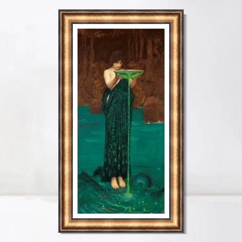 Lienzo enmarcado impresión Giclee Circe Invidiosa 1892 por John William Waterhouse Foto 1 de 1