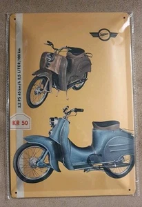 Simson KR50 Schild Werbung Blechschild - Bild 1 von 2