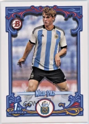 2023 Topps Argentina Fileteado 1st Bowman Nico Paz #34 Rookie RC - Image 1 of 4