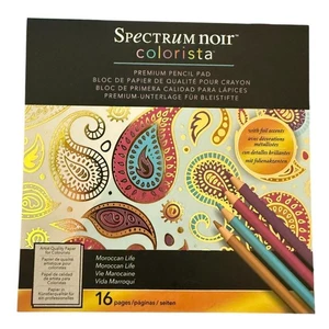 Spectrum Noir Colorista Moroccan Life Foil Premium Pencil Coloring Pad - Picture 1 of 4