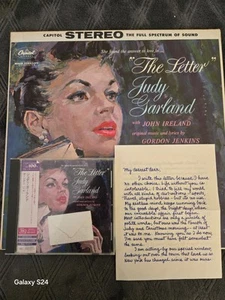 JUDY GARLAND THE LETTER UHQ CD/ VINYL w/THE LETTER ATTATCHED N/M - Picture 1 of 14