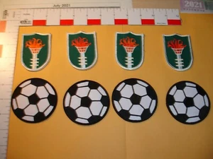 Fußball/Fußball Aufnäher und Olympia Fackelaufnäher insgesamt 8 Aufnäher - Bild 1 von 4