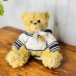 Artistic Toys Cream Tan Teddy Bear with Sailor Top Fuzzy Plush Stuffed Animal - Picture 1 of 8