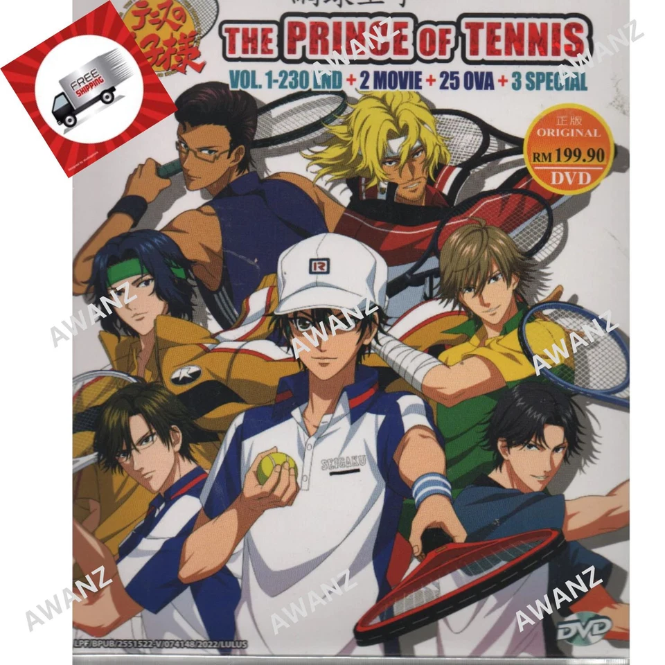 Anime The Prince of Tennis Complete Vol.1-230 + 2 Movies+25 OVA+3 Special DVD - Image 1 of 3