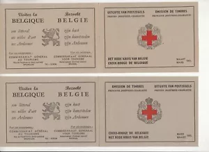 BELGIUM 1953 2 Red cross booklets MNH - rare ! - Picture 1 of 2