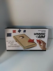Protocol Brand Desktop Tabletop Mini Bean Bag Toss Game - Winning Aim Cornhole - Picture 1 of 5