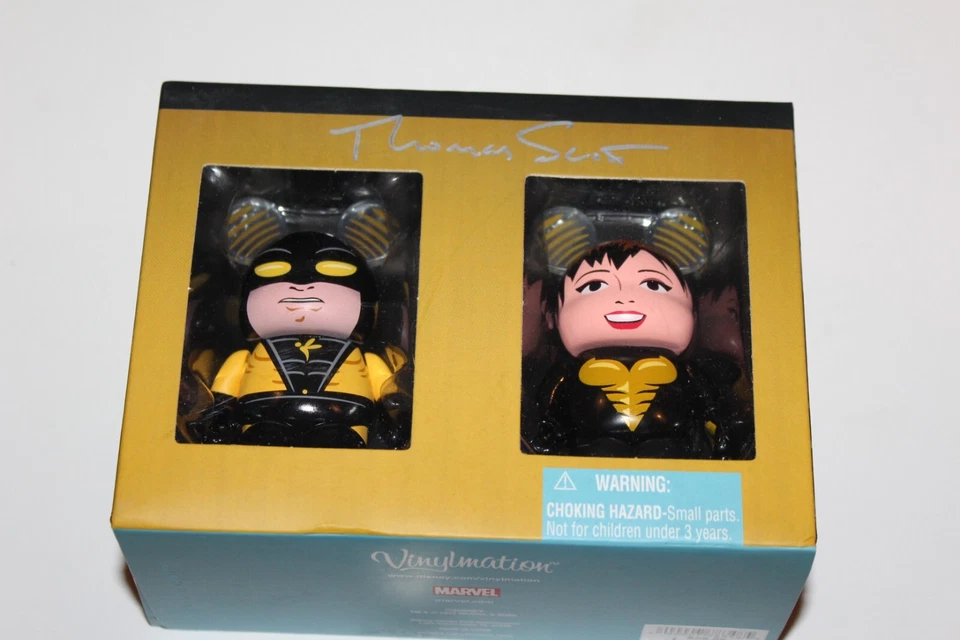 SIGNED Marvel VINYLMATION 3" Yellowjacket Wasp Avengers RARE LE 1000 Disney Excl - Image 1 of 4