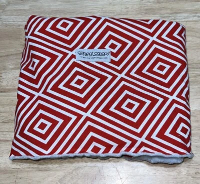 Equipo de bebé con dosel de asiento de coche diseño reversible rojo blanco gris punto lavable Foto 1 de 4