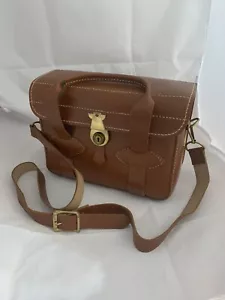 DIAMOND VINTAGE CAMERA BAG - MODEL C514 - GENUINE LEATHER - MADE IN USA - Picture 1 of 10