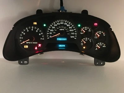 02-04 Trailblazer Speedometer Instrument Gauge Cluster REBUILT  - Image 1 of 4