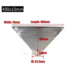 Boquilla de soldadura de ranura ancha (ø 92,5 mm) 400 x 10 mm para calentador de aire caliente WR6000L - Imagen 1 de 3