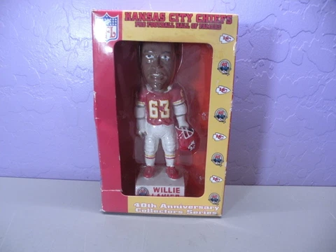 Willie Lanier Kansas City Chiefs HALL OF FAME Nodder Bobblehead NFL 863 of 2500 Cover