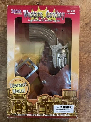 California Costume Western Cowboy Toy Die cast Cap Revolver Six Shooter - Image 1 of 2