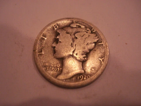 1920-MERCURY DIME-F-958 Cover
