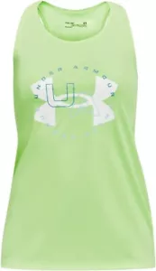 Under Armour Mädchen' Tech großes Logo Tank Farbe schrullig Limette (752) Größe Large neu mit Etikett - Bild 1 von 3