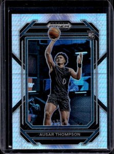 2023-24 Prizm Draft Picks Ausar Thompson Hyper Prizm Rookie RC #17