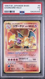 1996 Japanese Pokemon Charizard Holo PSA 3 VG ‘Looks Nicer’ - Picture 1 of 2