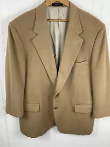 Blazer Savile Row Para Hombres 46R Beige Lana Cabello Camello 2 Botones Islas Vírgenes de los Estados Unidos - Imagen 1 de 13