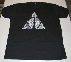 Harry Potter - Deathly Hallows Symbol T-Shirt - Black 2-XL - Picture 1 of 2