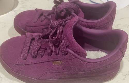 Scarpe casual classiche Puma scamosciate viola giovani taglia 3C