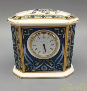 Wedgwood Blue Elephant Clock Table - Picture 1 of 9
