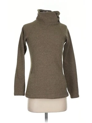 Vintage 90's RETRO Eastern Mountain Sports army green Button up Fleece Sz XS - Image 1 of 4