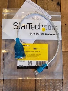 StarTech 1 Port USB to RS232 DB9 Serial Adapter Cable ICUSB232V2 - M/m - Picture 1 of 1