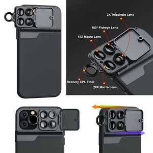 Macro Fisheye CPL Filter Lens Case Cover for iPhone 11/ 11 Pro / 11Pro Max Phone - Zdjęcie 1 z 12