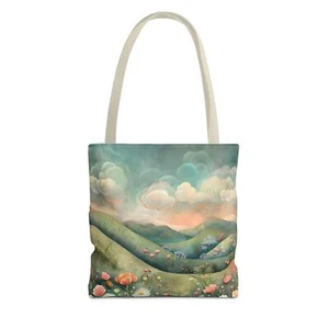 Bolso de Mano Verde Caprichoso Floral Damas Bolso Cartera Bolso de Playa Moda NUEVO NUEVO CON ETIQUETAS - Imagen 1 de 13