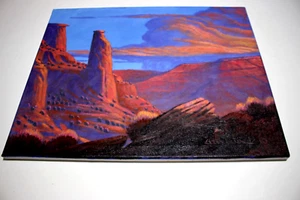 PINTURA SOBRE LIENZO ROCKPOINT CERCA DE CHILE FRED CLEVELAND 20" X 16" - Imagen 1 de 6